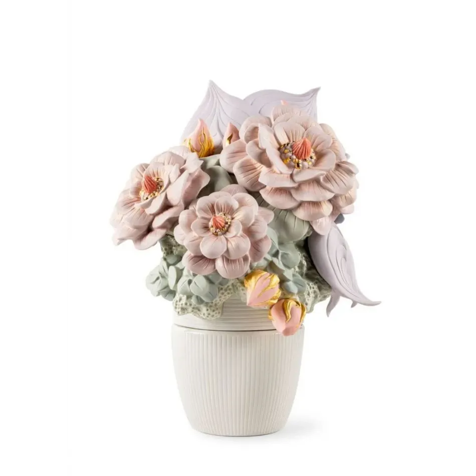 Vase With Flowers (Pink)