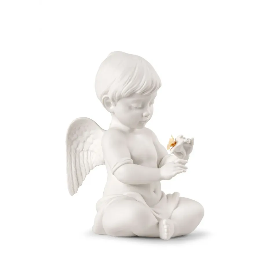 Angel with Flower Sculpture