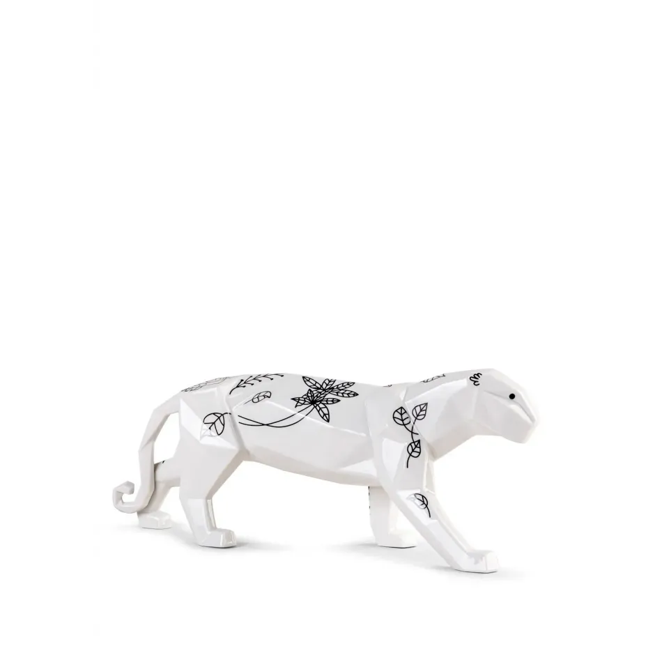 Jungle Panther Black Sculpture