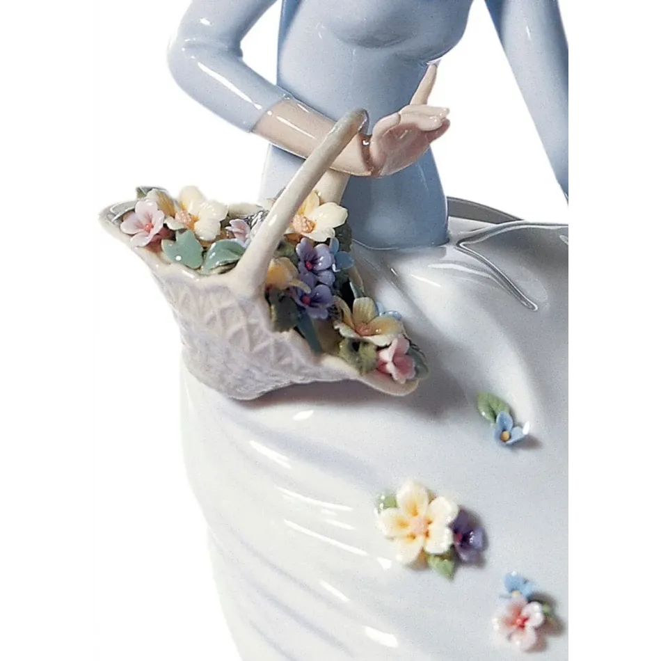 Petals Of The Wind Woman Figurine