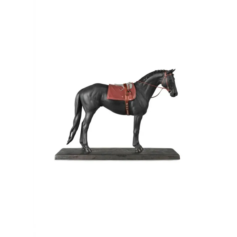 English Purebred Horse Sculpture