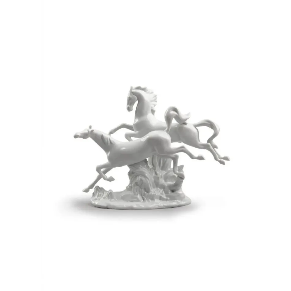 Horses Galloping Figurine