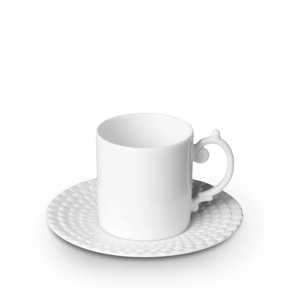 Aegean White  Espresso Cup + Saucer 4oz - 11cl