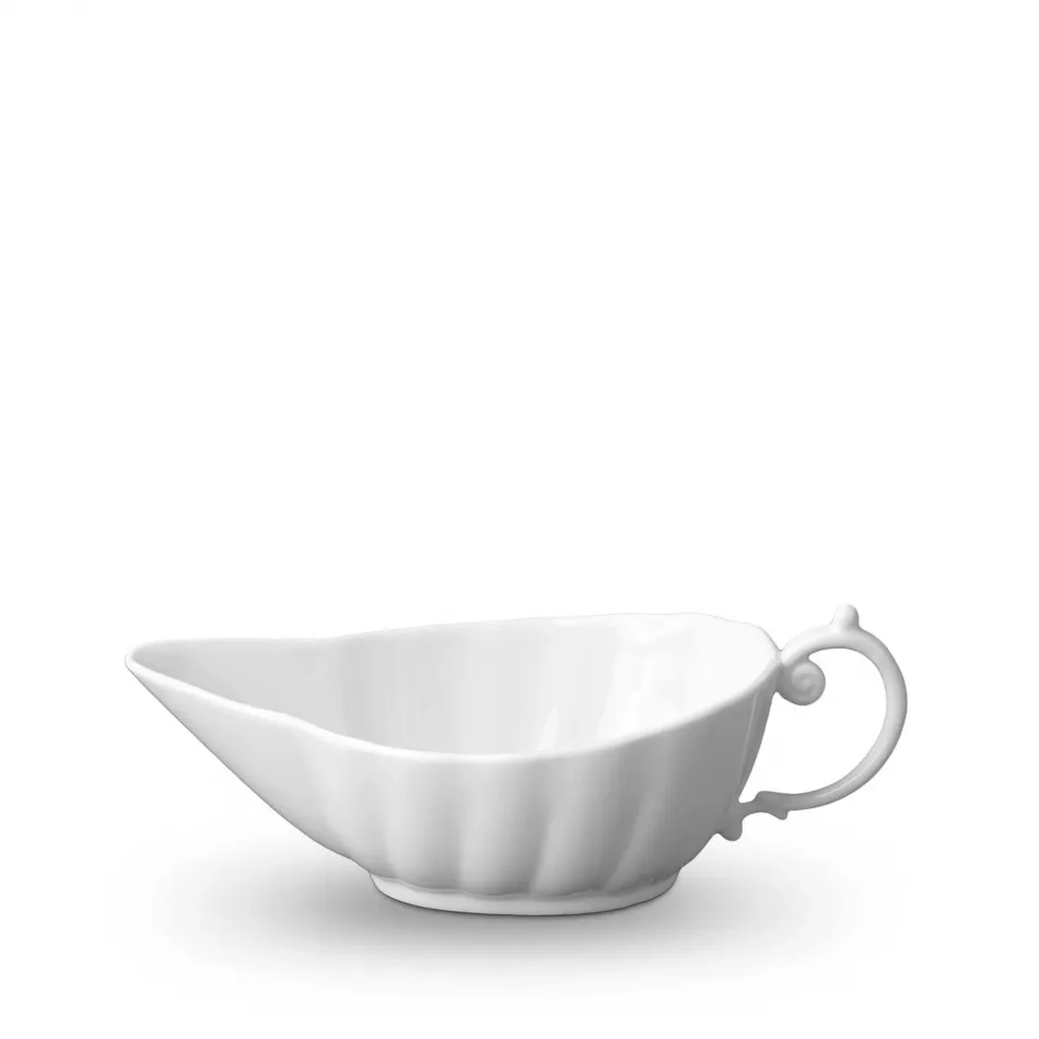 Aegean White/Perlee White/Perlee Bleu Sauce Boat 8 x 3" - 20 x 8cm / 12oz - 35cl