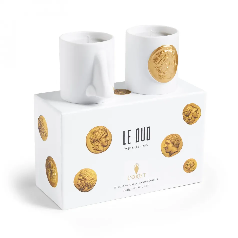Le Duo - Médaille + Nez Candles Small (Set of 2)