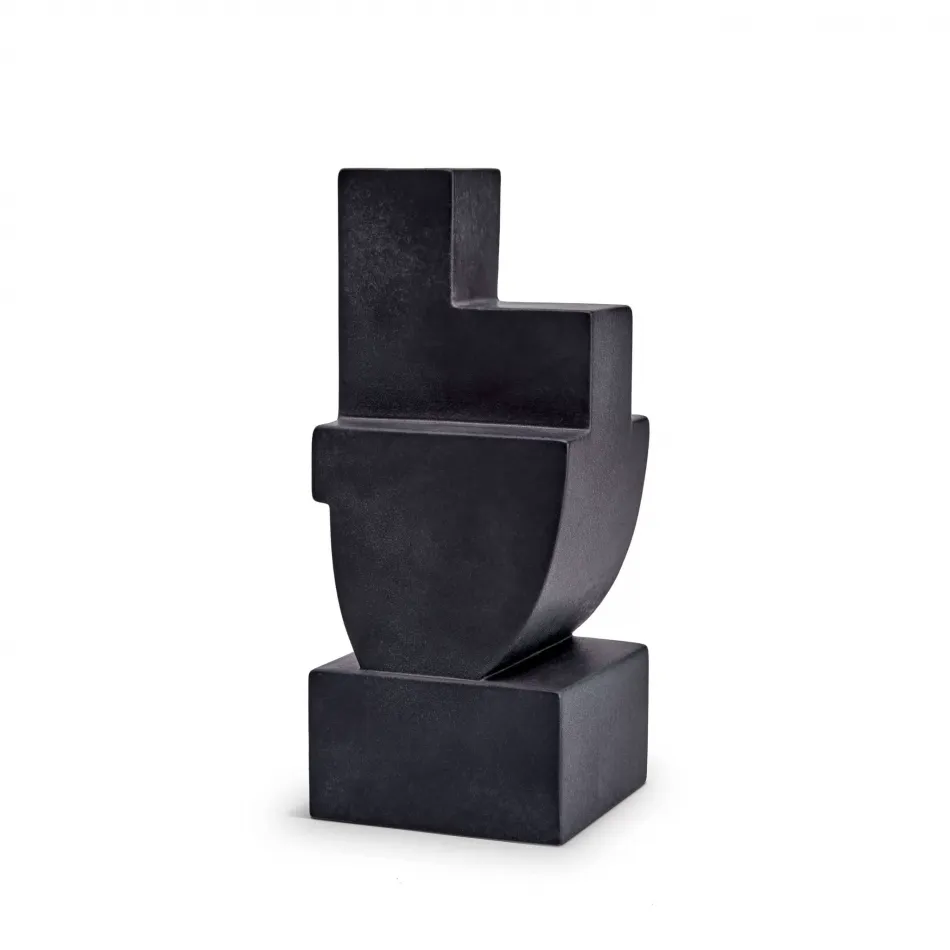 Cubisme Bookend Two Black 3.5 x 3.5 x 8.5" - 9 x 9 x 22cm