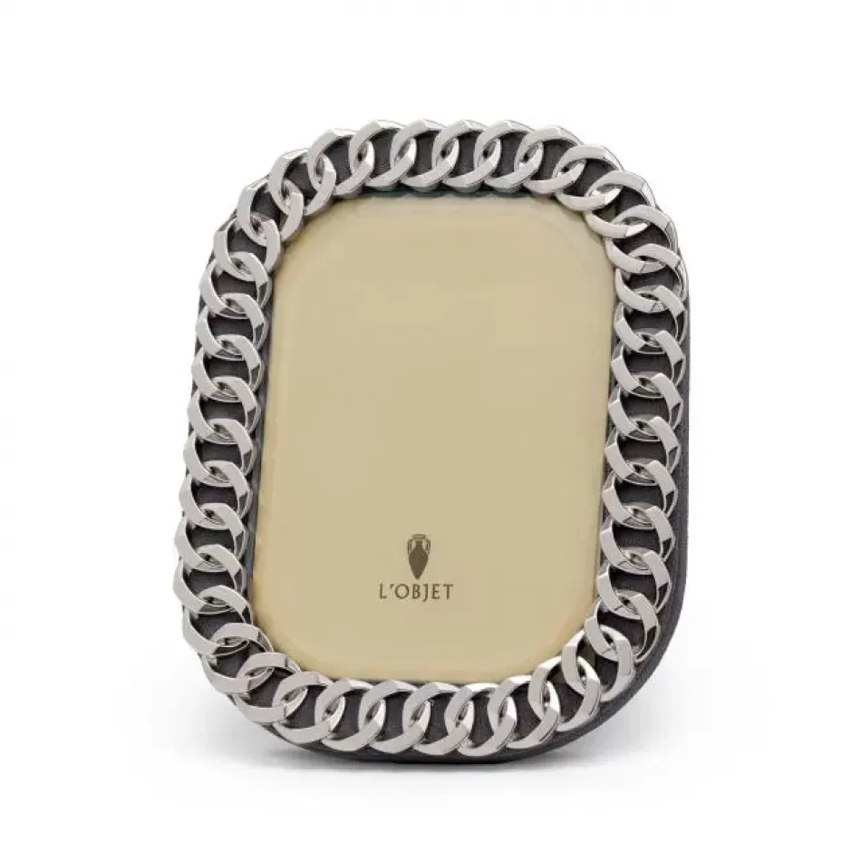 Cuban Link Platinum Picture Frame 5 x 7"