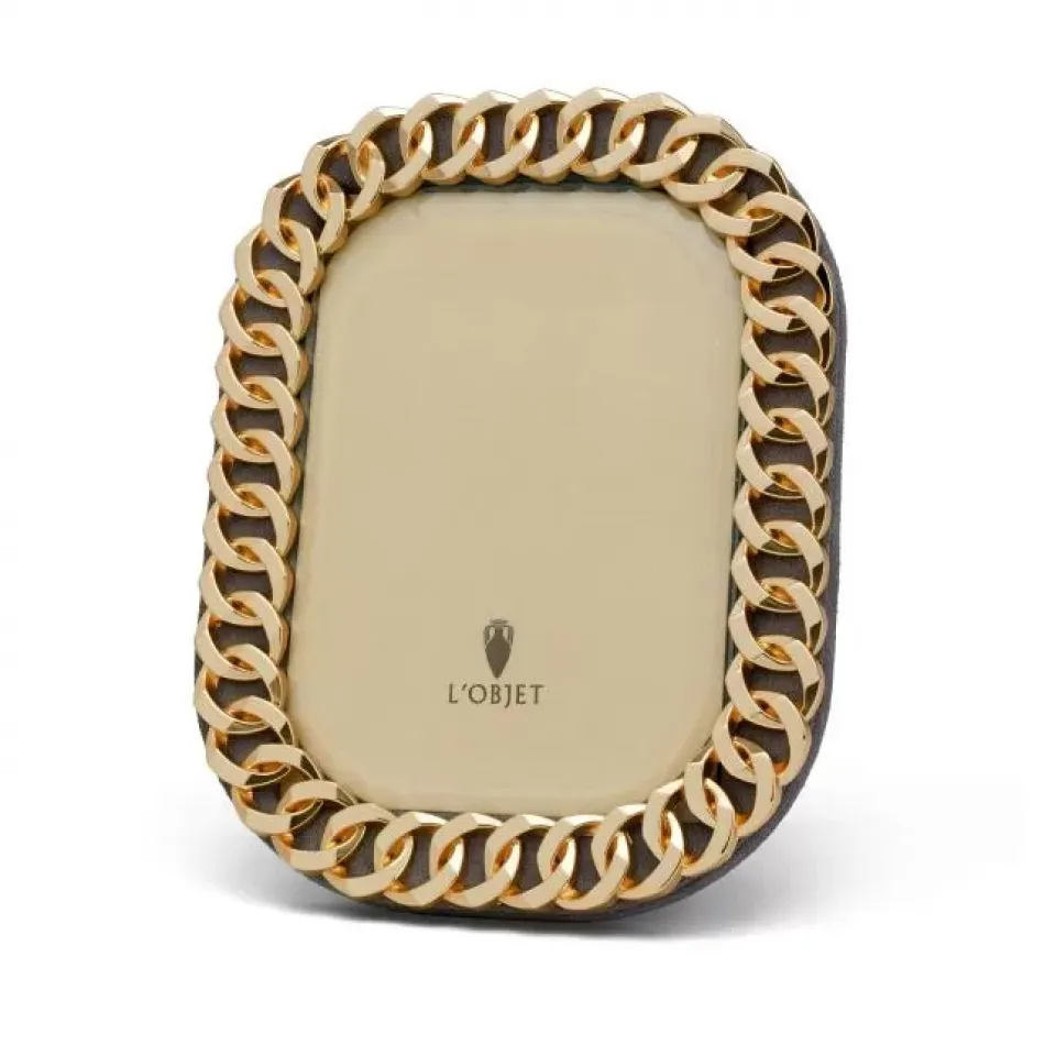 Cuban Link Gold Picture Frame 8 x 10"