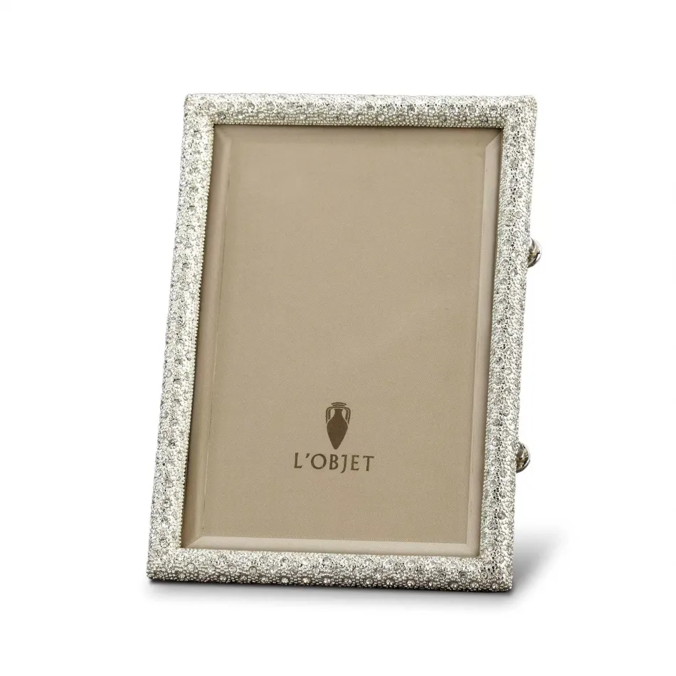 Pave Platinum + White Crystals Picture Frame 5 x 7"