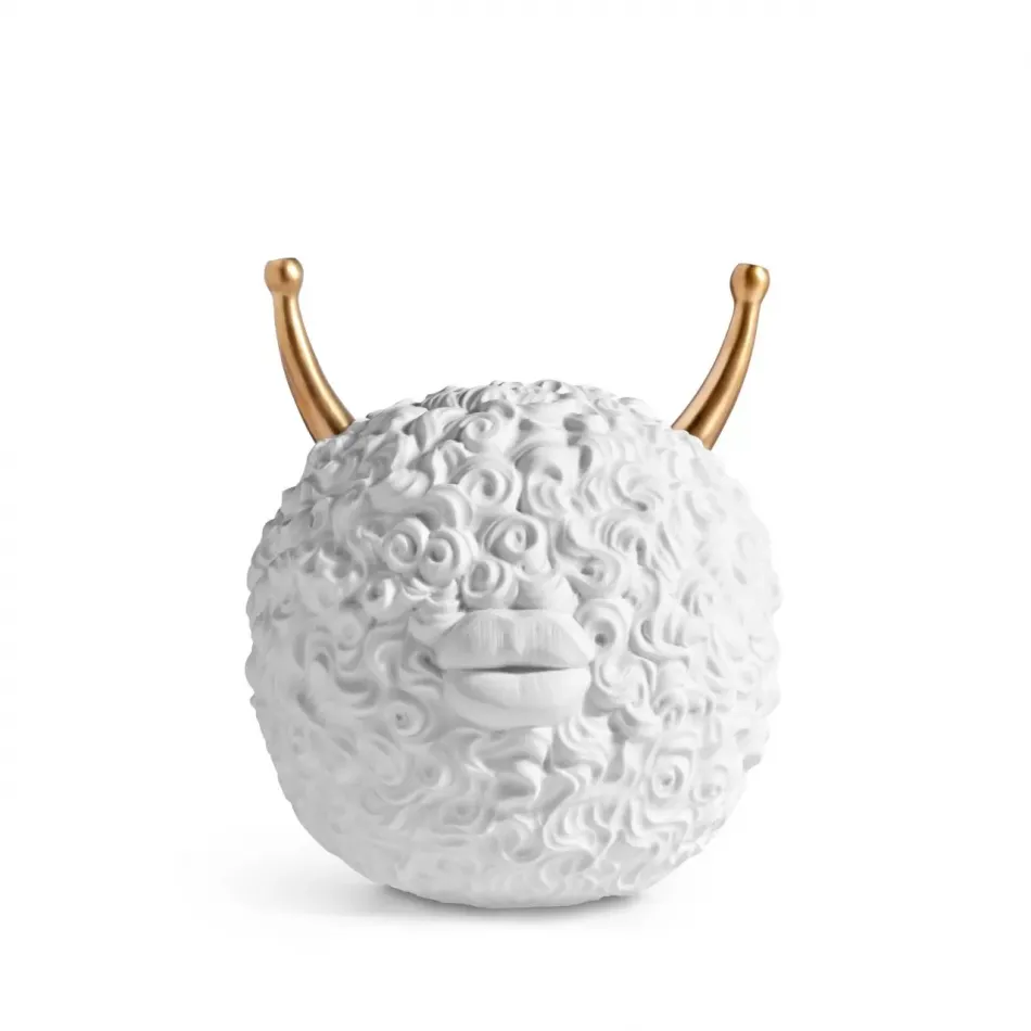 L'Objet + Haas Monster Ball Incense Burner White 9.5 x 11" - 24 x 28cm