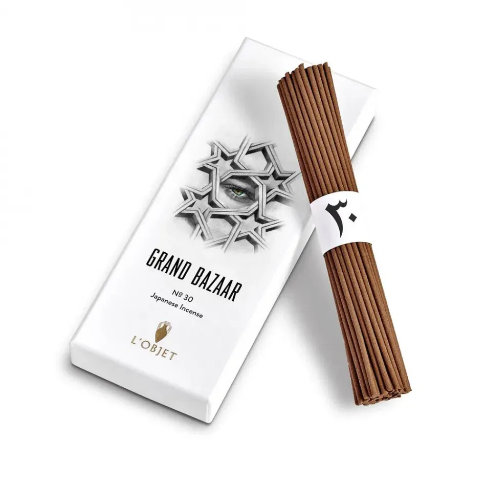 Grand Bazaar No.30 (60 sticks + square holder) Incense 5.5" - 14cm