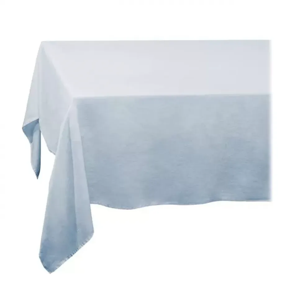 Linen Sateen Light Blue Tablecloth 70 x 126"