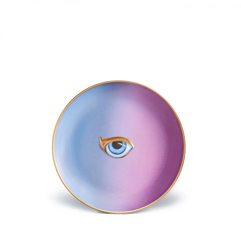 L'Objet + Lito Plate Blue + Purple 6" - 15cm