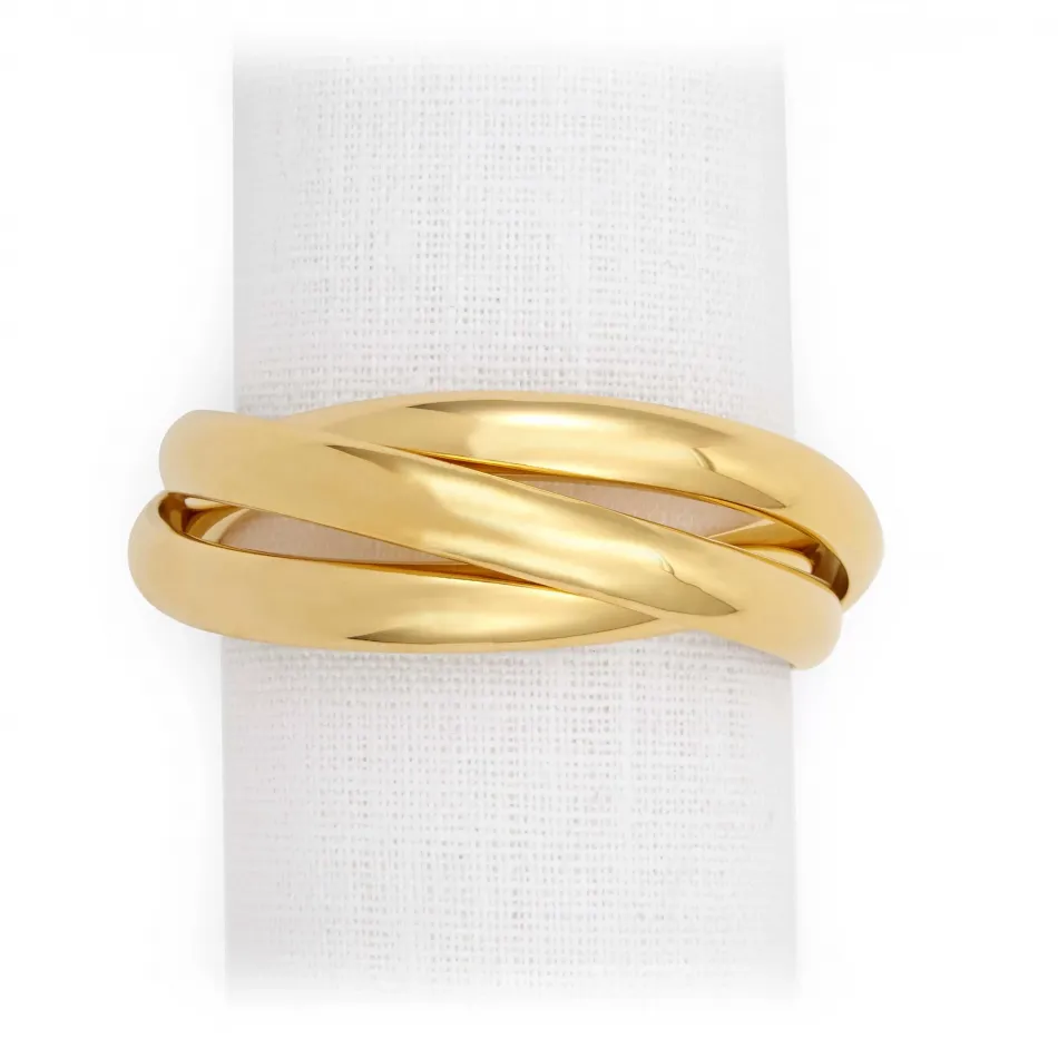 Three-Ring Gold Napkin Jewels