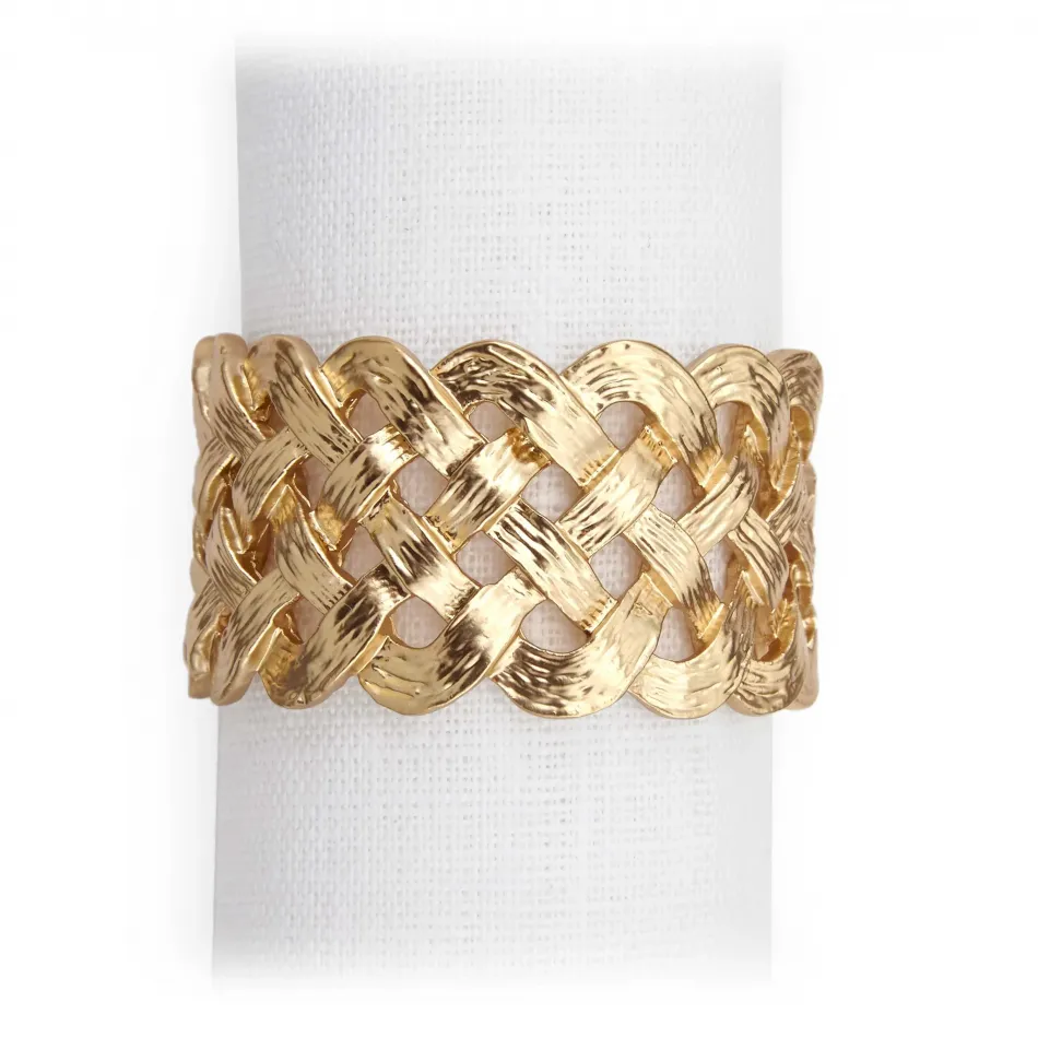 Braid Gold Napkin Jewels