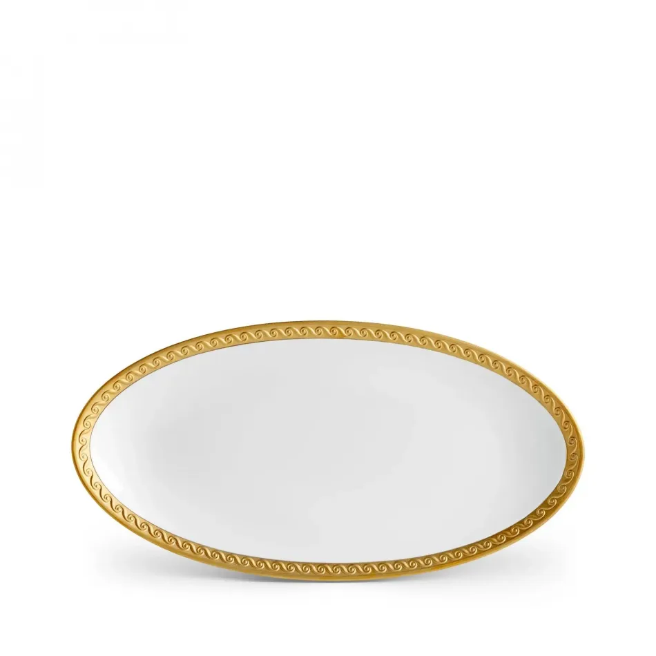 Neptune Gold Oval Platter Small 14 x 7" - 36 x 18cm