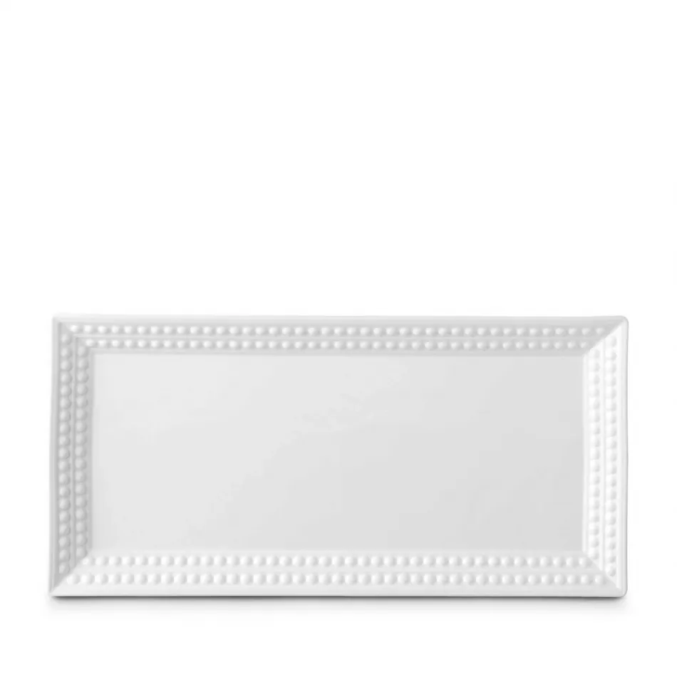 Perlee White Rectangular Platter 16 x 8"