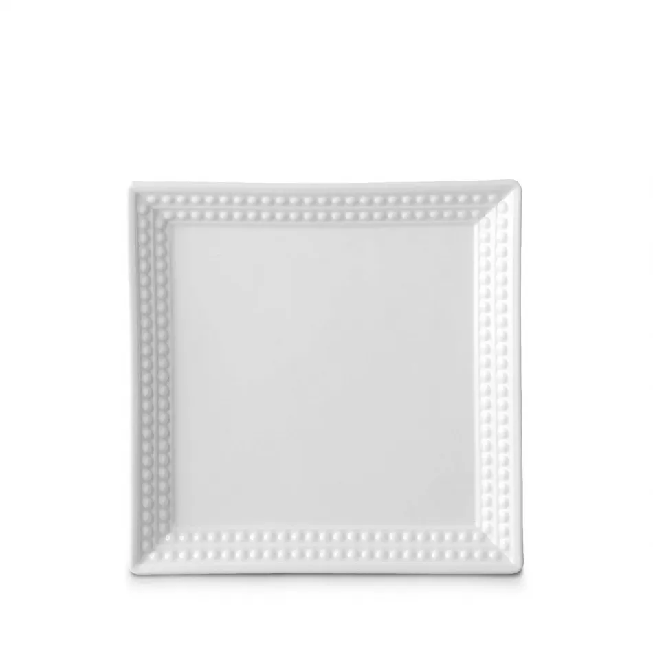 Perlee White Square Tray 8 x 8"