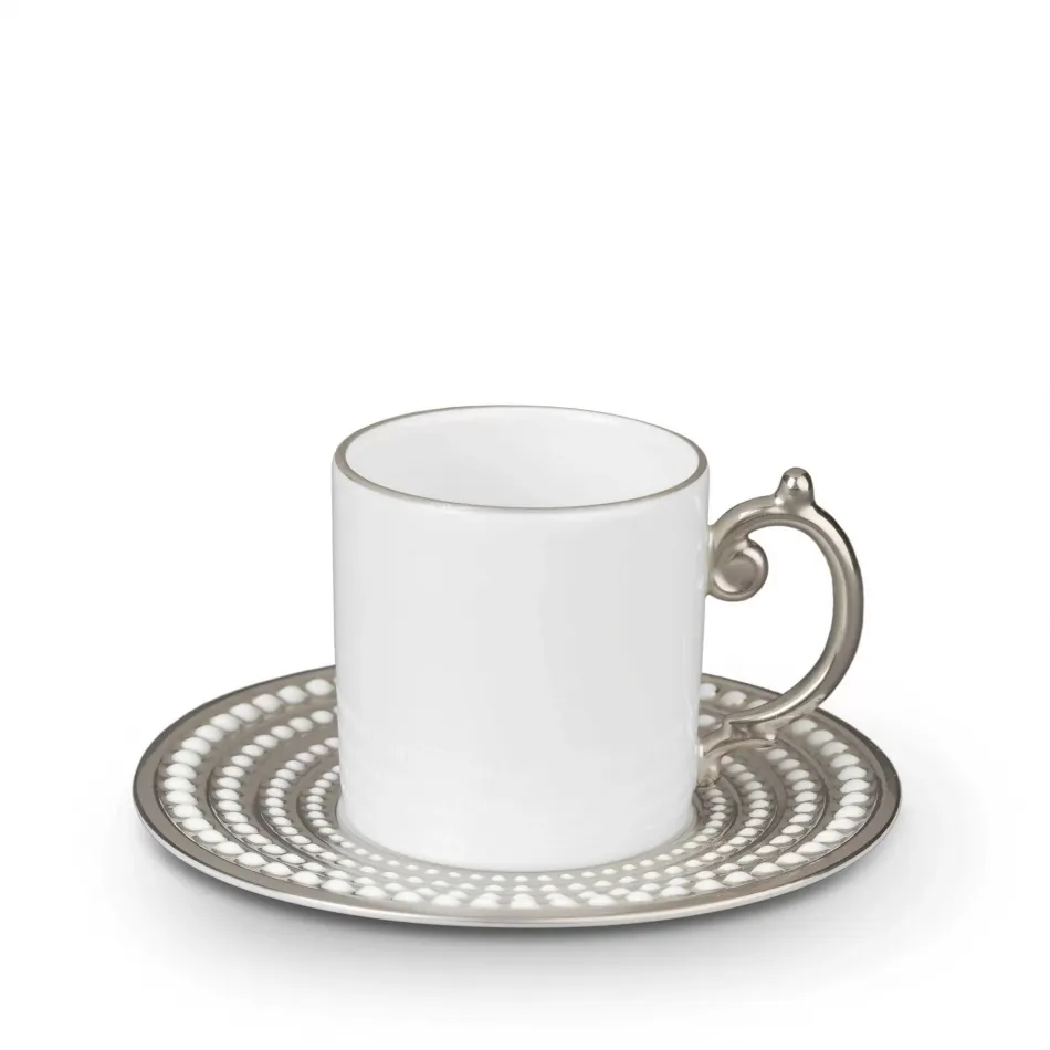 Perlee Platinum Espresso Cup + Saucer 4oz - 11cl