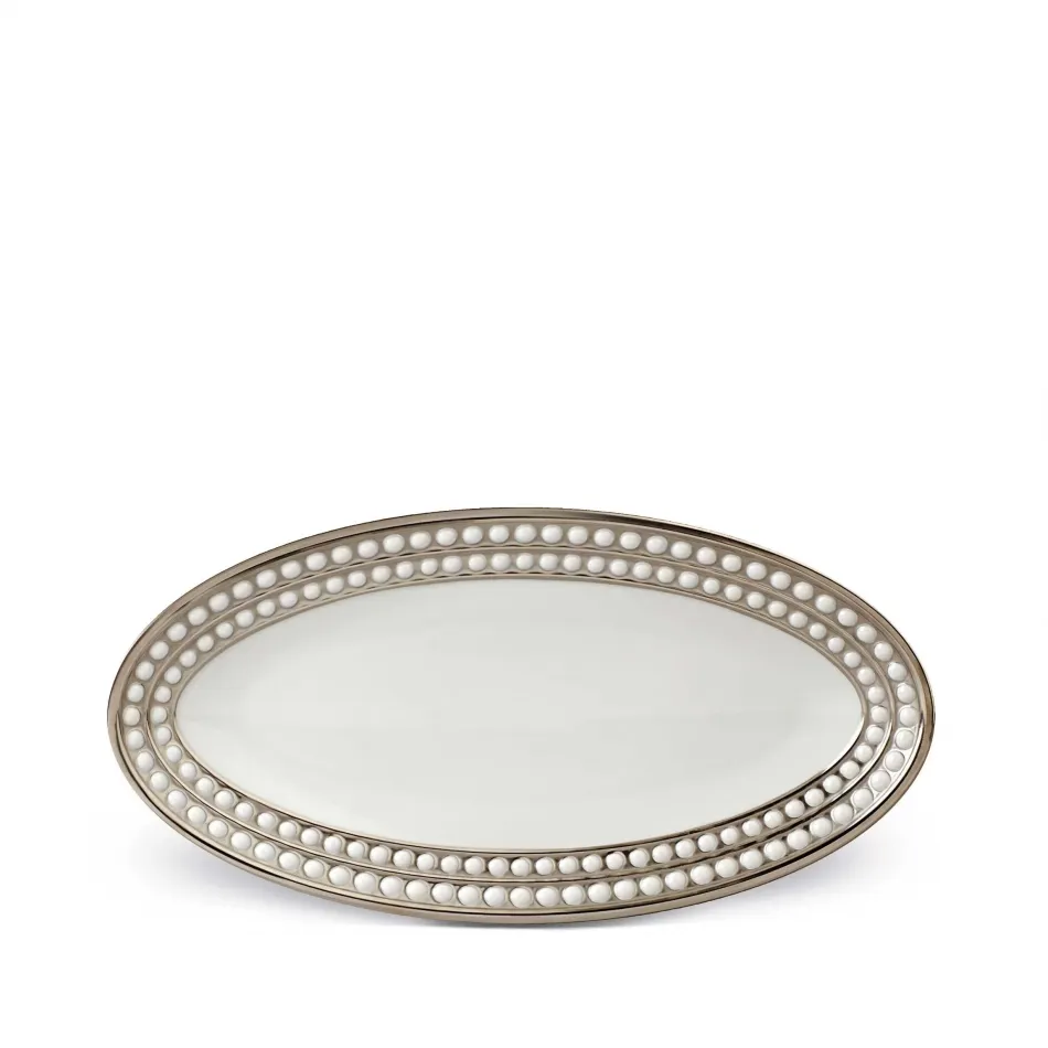 Perlee Platinum Oval Platter Small 14 x 7"