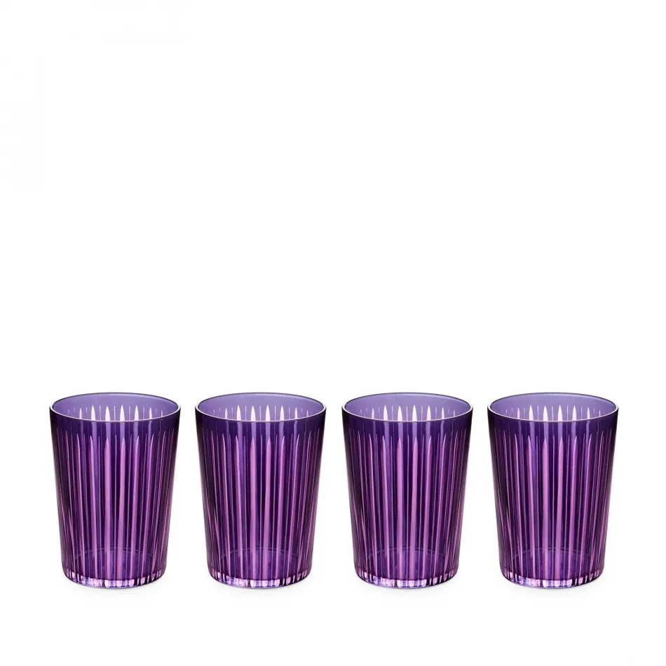 Prism Purple Highball Glasses, Set of 4