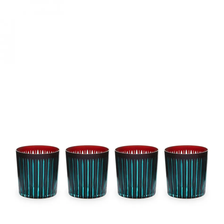 Prism Bordeaux Double Old Fashioned Glasses, Set of 4