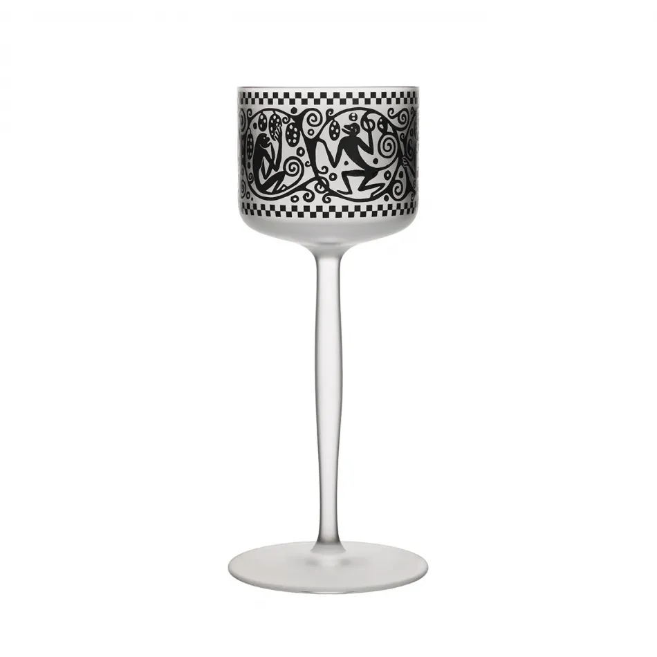 Goblet with monkey frieze