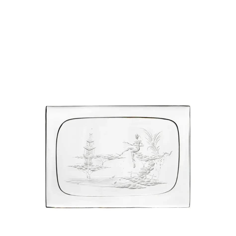 Crystal Box with chinoiserie