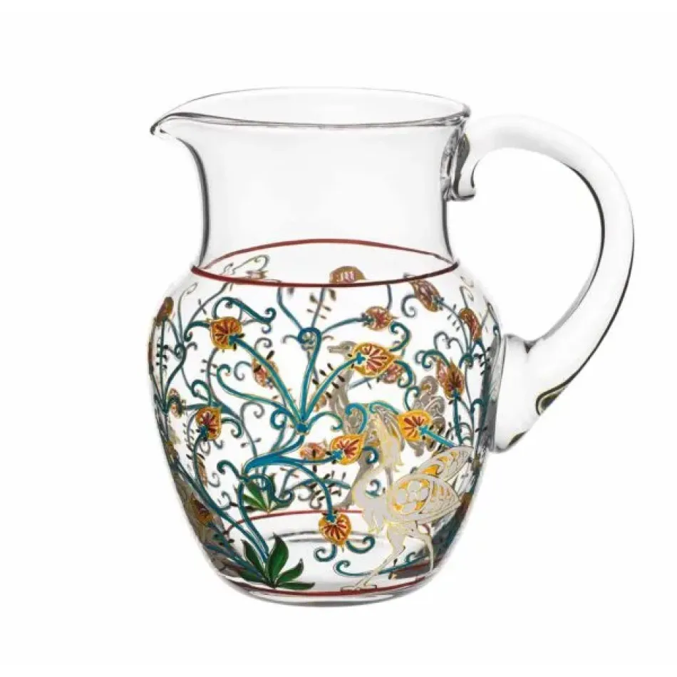 Water Pitcher Dkr 16 Alhambra Ostrich, Cranes, Swan
