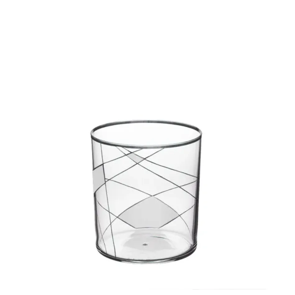 Double Old Fashioned Tumbler Light Neo Enamel Painted X-VII-II White