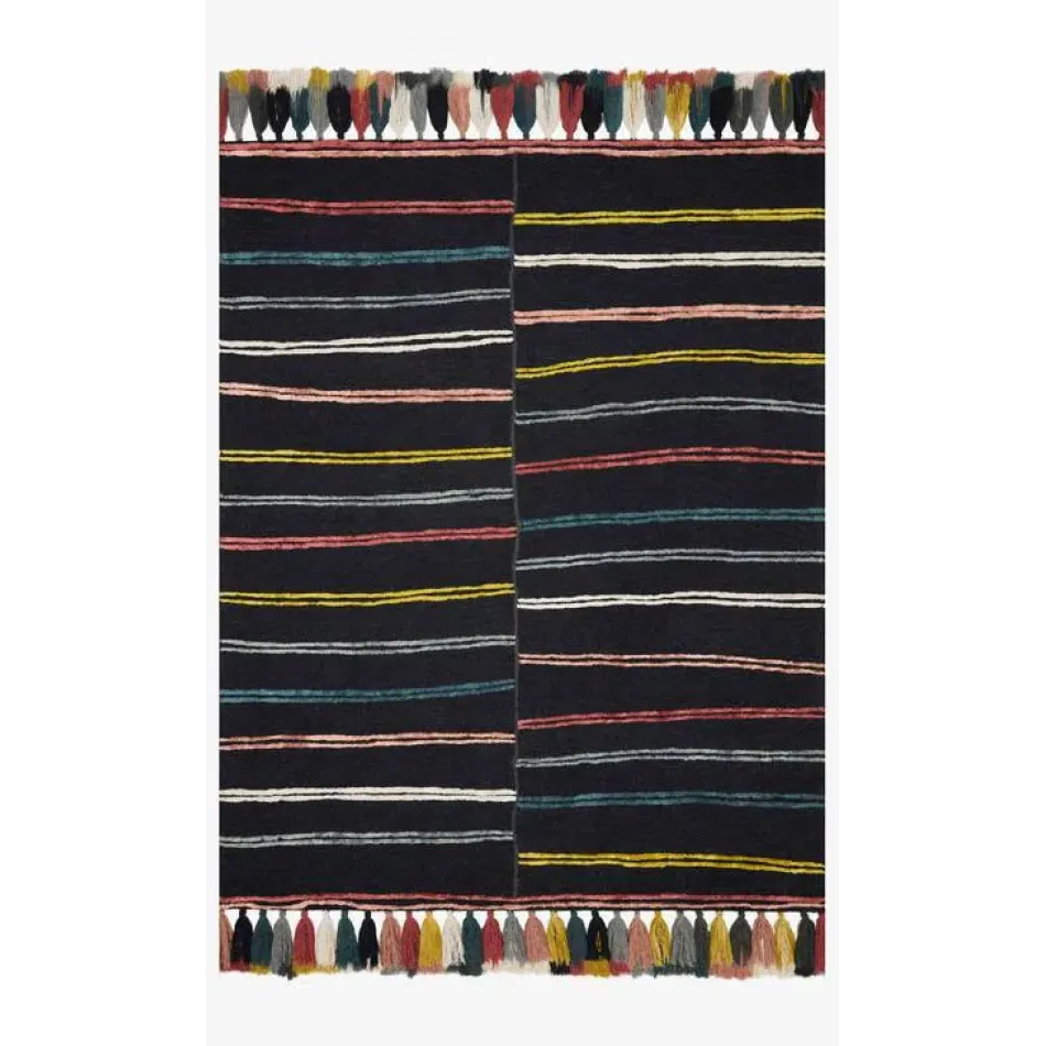 Jamila Jaa-01 Charcoal/Multi Rugs by Justina Blakeney