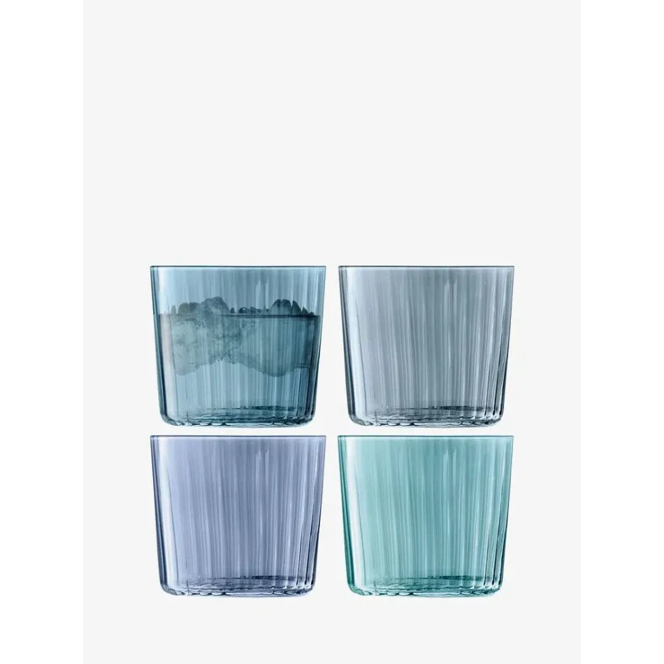 Gems Tumbler 10 oz Assorted Sapphire, Set of 4