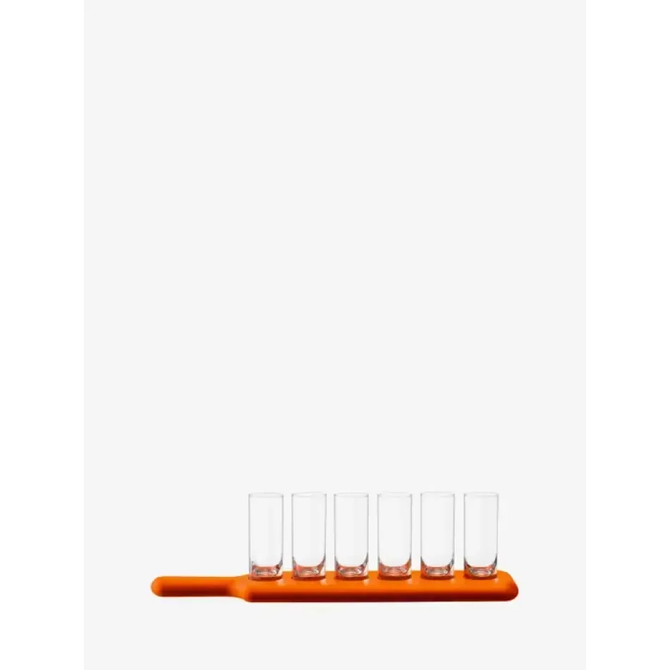 Paddle Pop Clear/Sunset Orange Vodka Set & Ash Paddle L15.75in