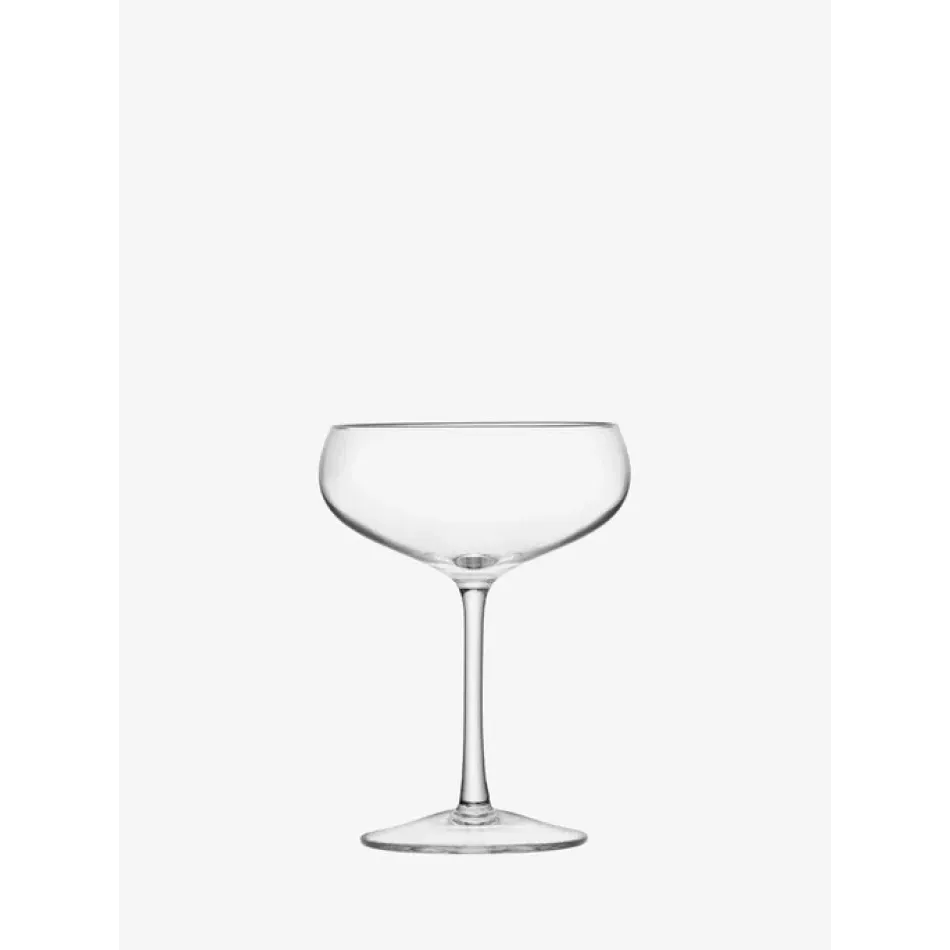 Wine Champagne Saucer 7 oz Clear, Set of 2