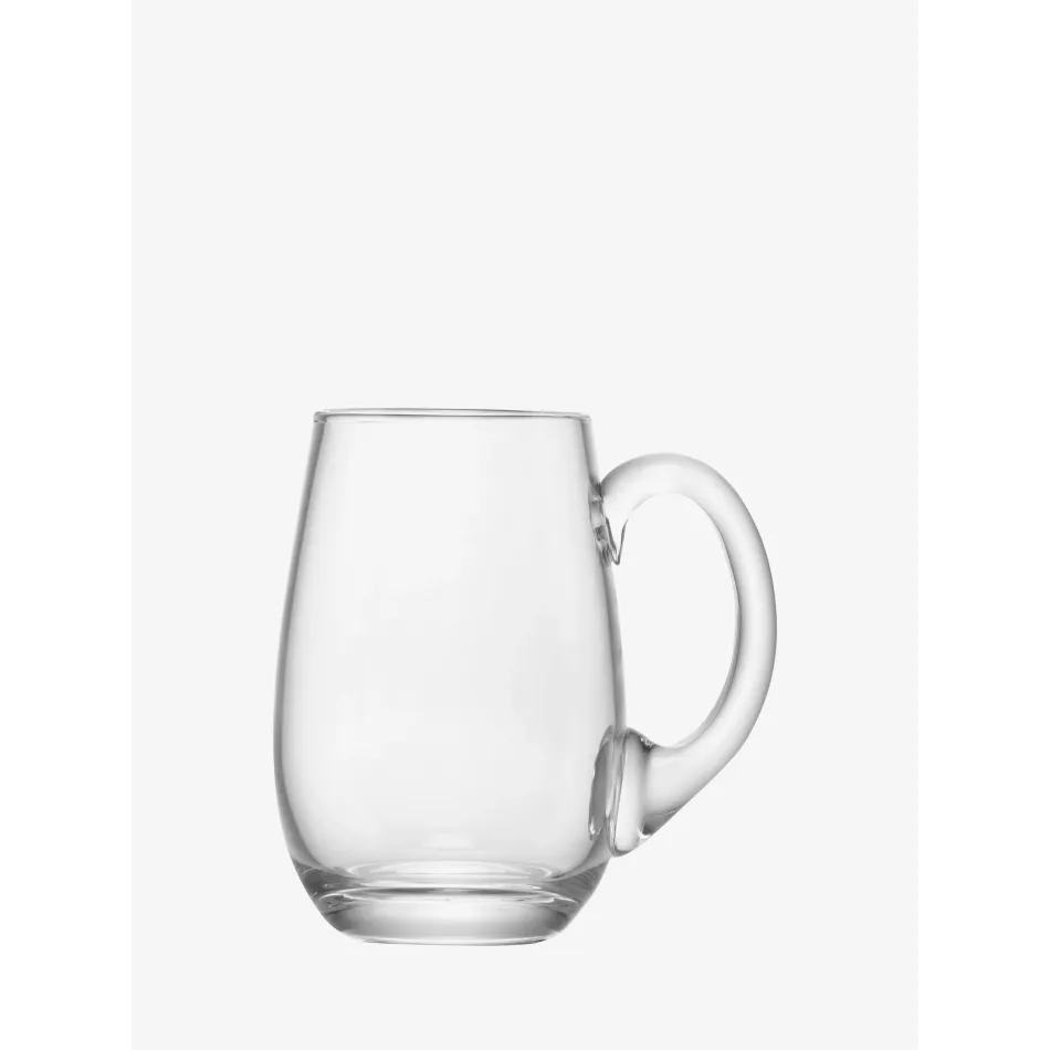 Bar Beer Tankard Curved 25 oz Clear