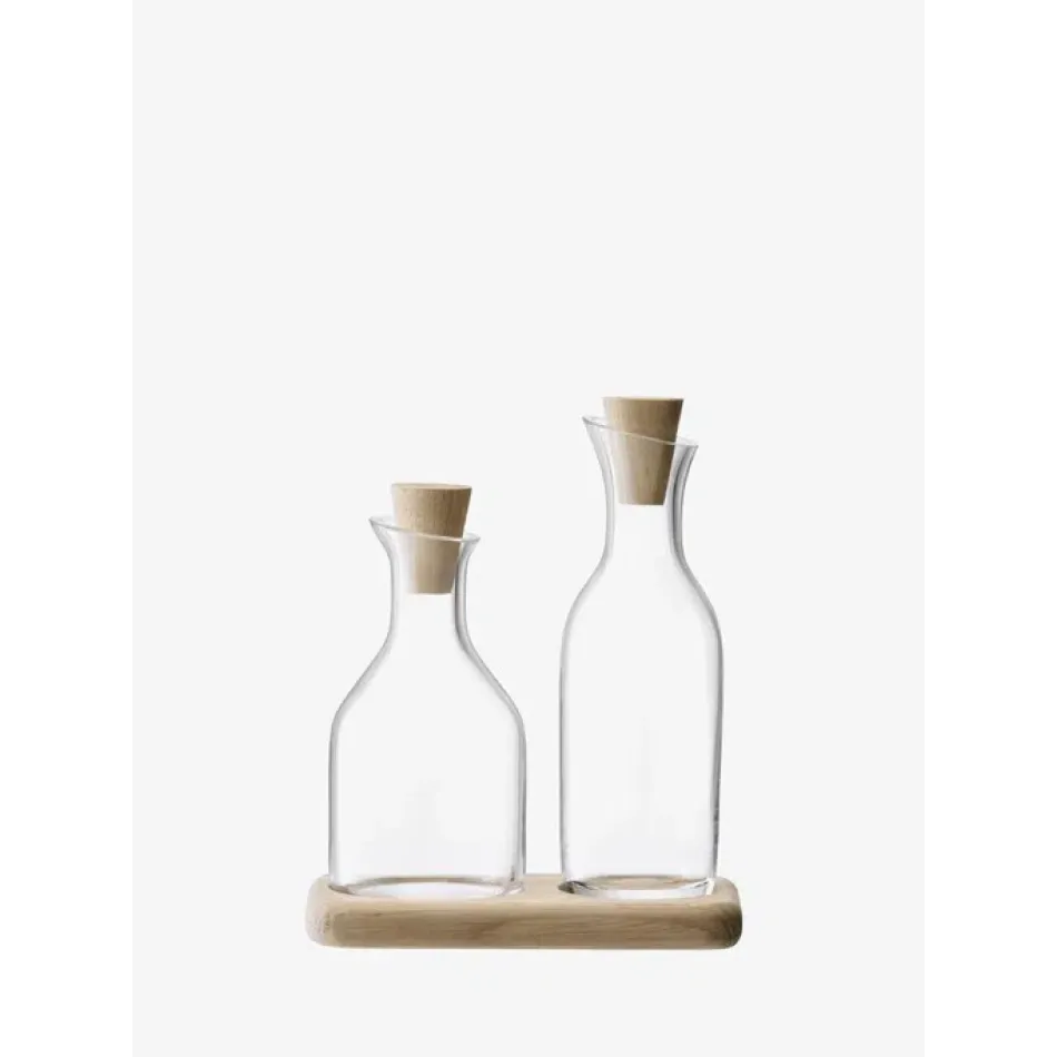 Serve Oil & Vinegar Set and Oak