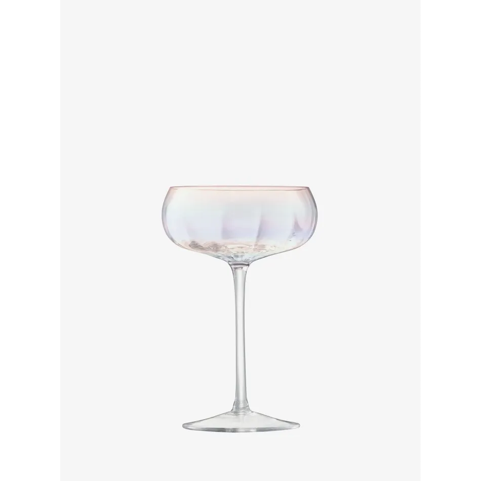 Pearl Champagne Saucer 10 oz Mother of Pearl, Set of 2