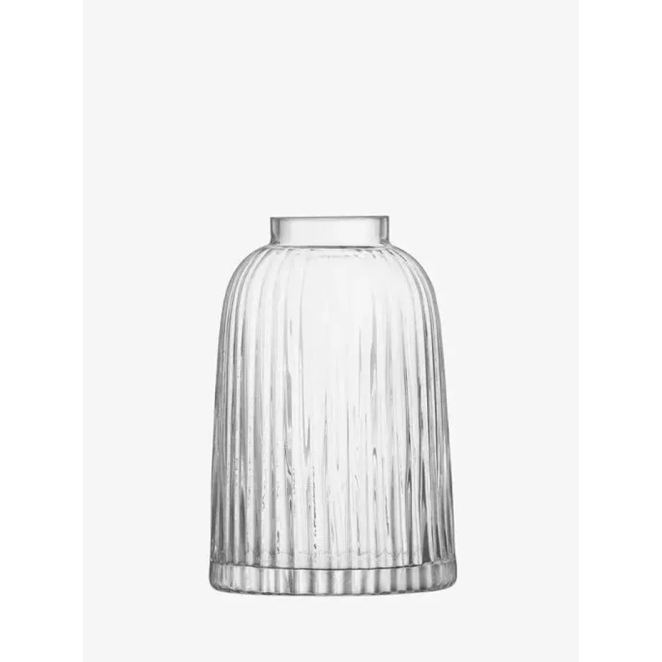 Pleat Vase Height 7.75 in Clear