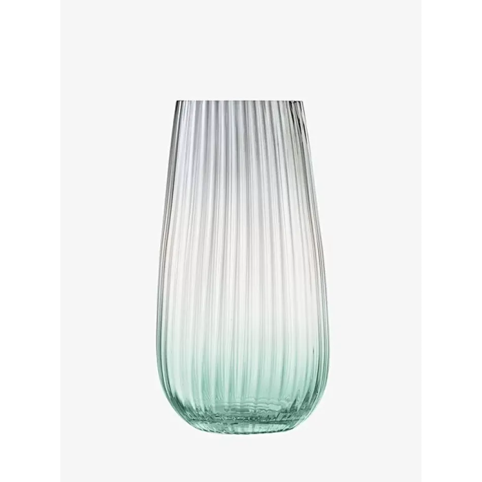 Dusk Vase Height 11 in Green/Grey