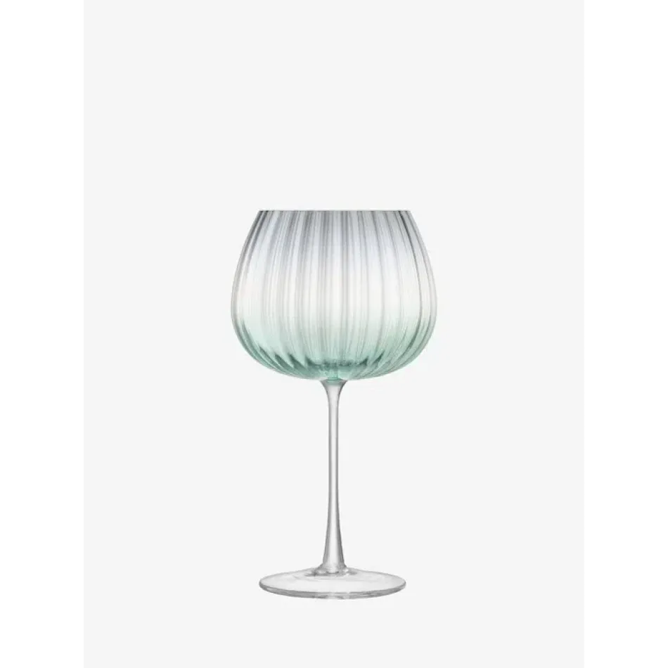 Dusk Balloon Goblet 22 oz Green/Grey, Set of 2