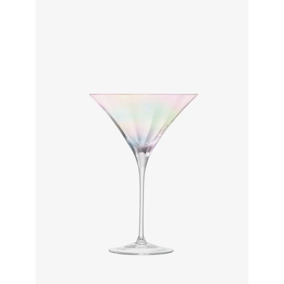 Pearl Martini Glass 10 oz Mother of Pearl, Set of 2