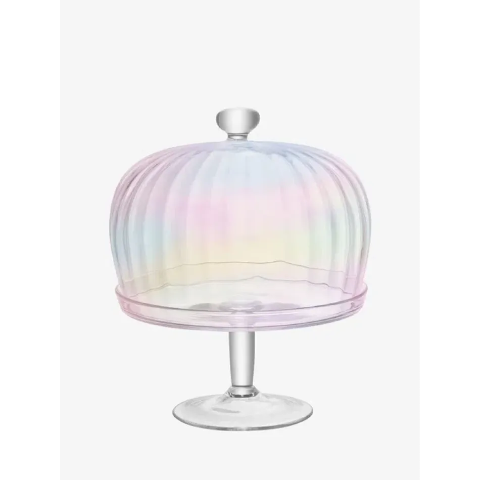 Pearl Stand & Dome Round 10.75/Round 10.25 in Height 12.25 in Mother of Pearl