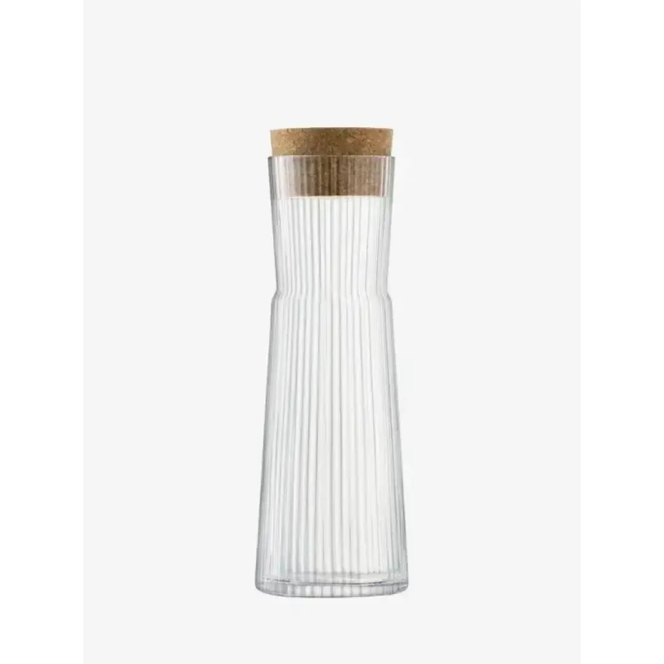 Gio Clear Line Carafe & Cork Stopper 46 oz
