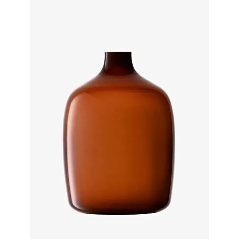 Vessel Vase Height 10.75 in Peat Brown