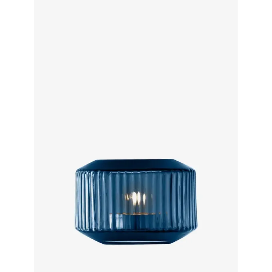 Rotunda Tealight Holder/Vase Height 2.75 in Sapphire
