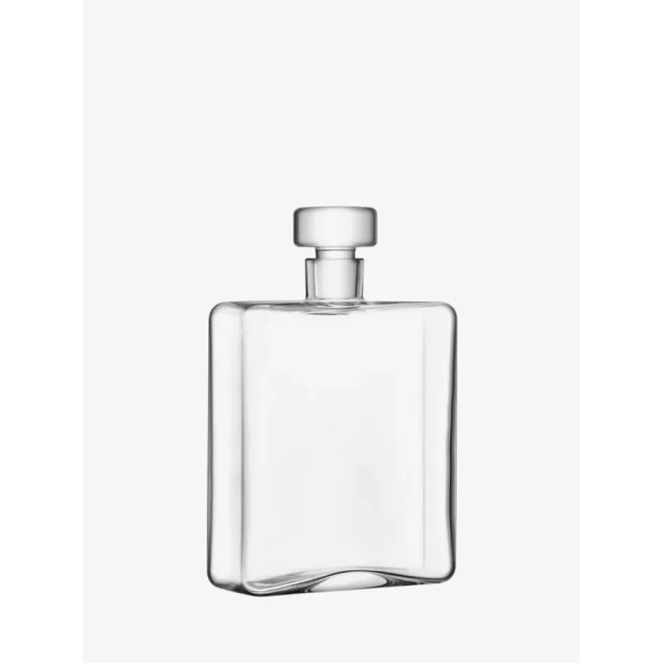 Cask Whisky Oblong Decanter 34 oz Clear