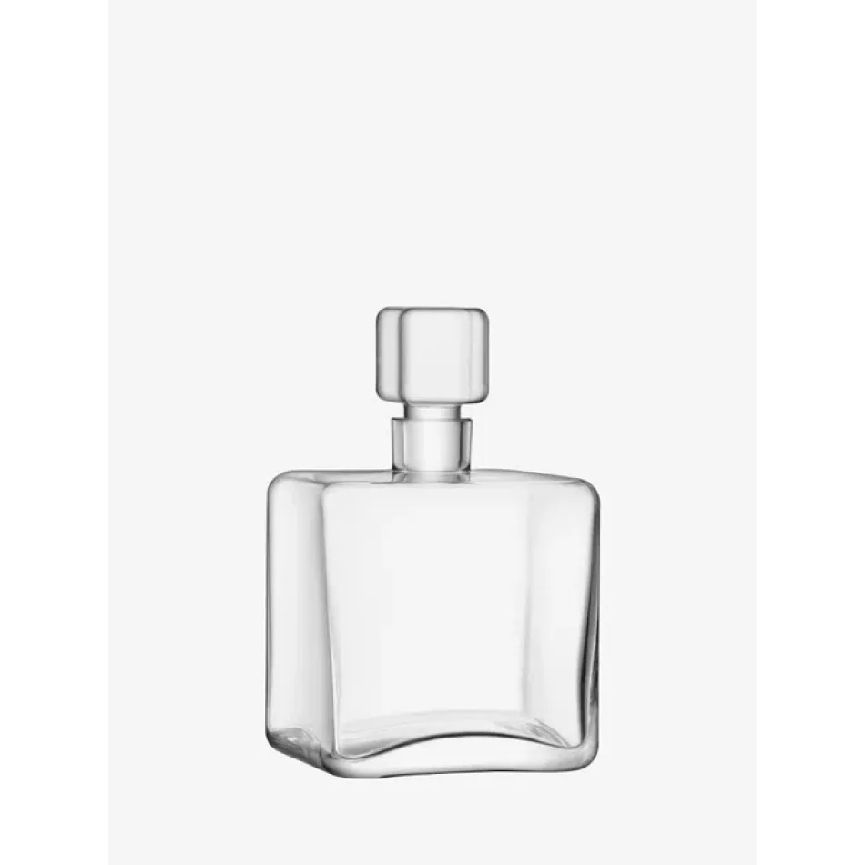 Cask Whisky Square Decanter 34 oz Clear
