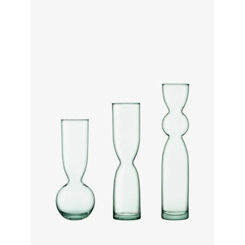 Canopy Trio Vase Set Height 9.75 in /Height 11.75 in /Height 13.75 in Recycled