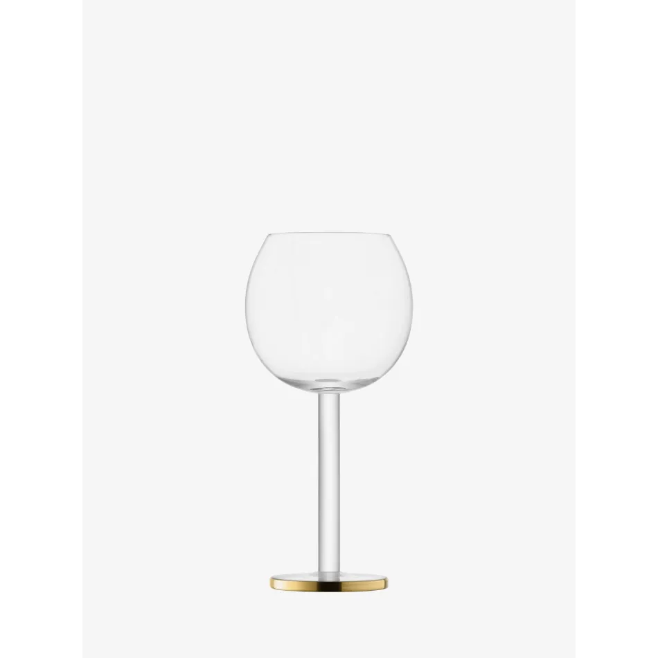 Luca Wine Goblet 11 oz Gold, Set of 2