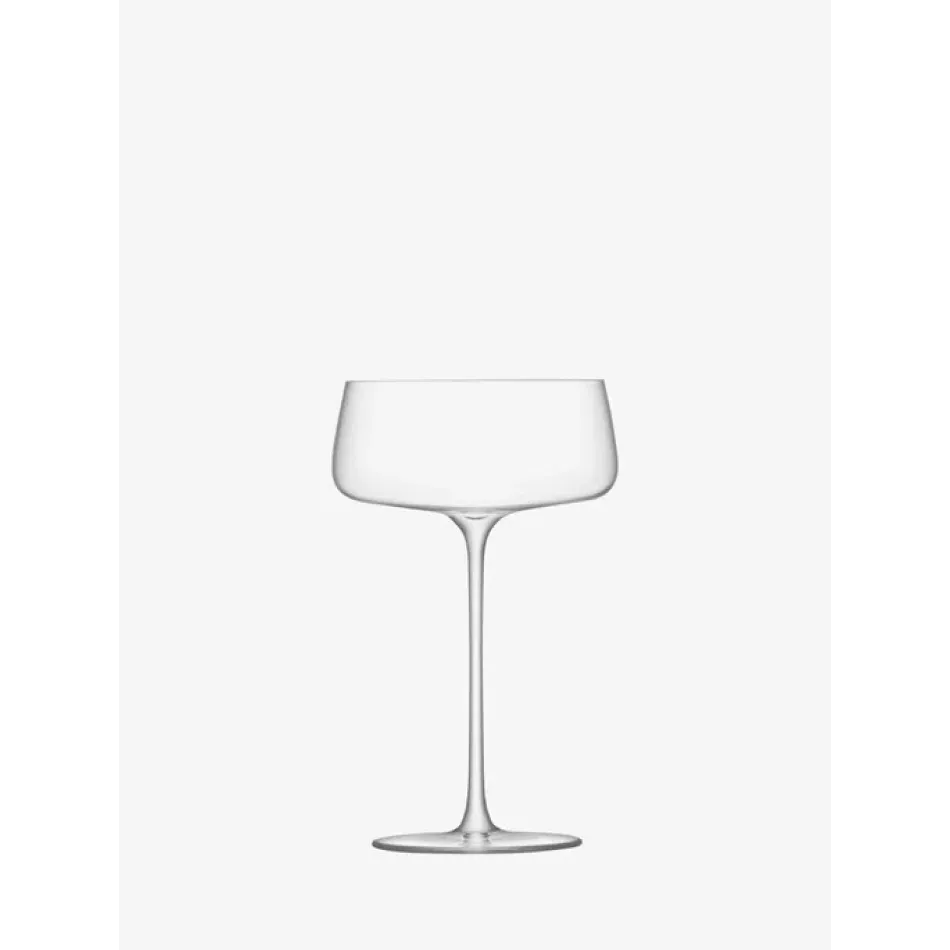 Metropolitan Champagne Saucer 10 oz Clear, Set of 4